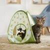 Frisco Spring Daisy Pop-Up Tent Cat Toy With Catnip