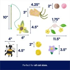 Frisco Spring Plush, Teaser, Ball & Tunnel Variety Pack Cat Toy With Catnip, 10 Count 7 Frisco Spring Plush, Teaser, Ball & Tunnel Variety Pack Cat Toy With Catnip, 10 Count -Cat Toy Shop 541590 PT2. AC SS1800 V1672936931