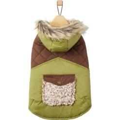 Frisco Heavy Weight 2-Tone Sherpa Lined Hybrid Quilted Dog & Cat Parka -Cat Toy Shop 718038 PT3. AC SS1800 V1693234240