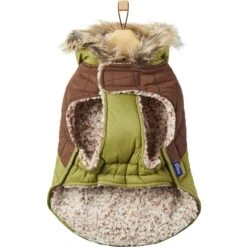 Frisco Heavy Weight 2-Tone Sherpa Lined Hybrid Quilted Dog & Cat Parka -Cat Toy Shop 718038 PT4. AC SS1800 V1692978853