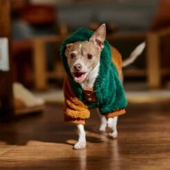 Frisco 2-Tone Colorblock Fleece Dog & Cat Hoodie -Cat Toy Shop 718134 PT7. AC SS1800 V1692376368