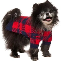 Frisco Fleece Lined Buffalo Plaid Mock Neck Dog & Cat Sweater -Cat Toy Shop 718470 PT2. AC SS1800 V1703184630