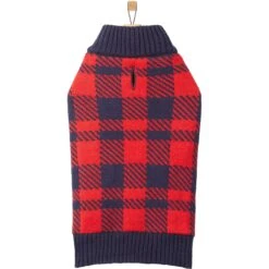Frisco Fleece Lined Buffalo Plaid Mock Neck Dog & Cat Sweater -Cat Toy Shop 718470 PT3. AC SS1800 V1692978164
