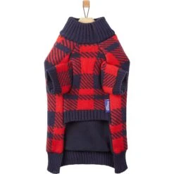 Frisco Fleece Lined Buffalo Plaid Mock Neck Dog & Cat Sweater -Cat Toy Shop 718470 PT4. AC SS1800 V1693234777