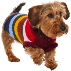 Frisco Chunky Knit Multi-Stripe Dog & Cat Sweater -Cat Toy Shop 718662 PT2. AC SS1800 V1703184683