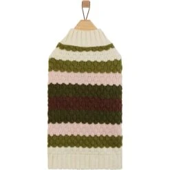 Frisco Bubble Knit Multi Striped Mock Neck Dog & Cat Sweater -Cat Toy Shop 718854 PT3. AC SS1800 V1692977932