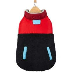 Frisco Medium Weight Retro Colorblock Mixed Media Dog & Cat Coat -Cat Toy Shop 719462 PT3. AC SS1800 V1692978911