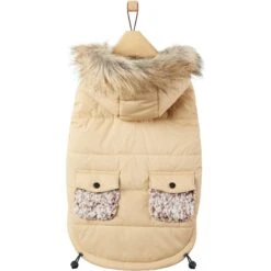 Frisco Heavy Weight Matte Quilted Dog & Cat Parka With Cozy Fleece Lining -Cat Toy Shop 719654 PT3. AC SS1800 V1692978908