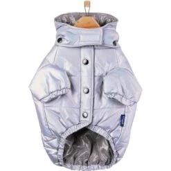 Frisco Heavy Weight Iridescent Quilted Dog & Cat Hooded Puffer Coat -Cat Toy Shop 720038 PT4. AC SS1800 V1692978554