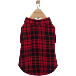 Frisco Red Tartan Plaid Dog & Cat Flannel Shirt -Cat Toy Shop 720790 PT3. AC SS1800 V1693401059