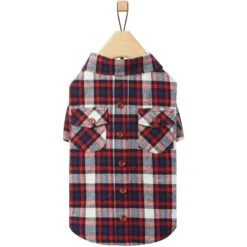 Frisco Red & Blue Plaid Dog & Cat Flannel Shirt -Cat Toy Shop 720838 PT3. AC SS1800 V1693401664