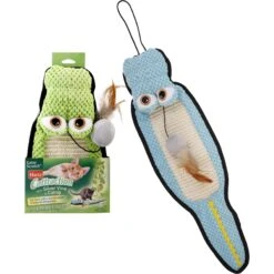Frisco Natural Catnip & Hartz Cattraction Silver Vine & Catnip Gator Cat Scratcher Toy, Color Varies -Cat Toy Shop 737470 PT5. AC SS1800 V1683212076