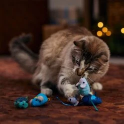 Frisco Holiday Festive Arctic Blues Mice Plush Cat Toy With Catnip -Cat Toy Shop 740070 PT3. AC SS1800 V1694813159
