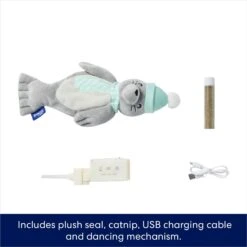 Frisco Holiday Interactive Flopping Seal Electronic Cat Toy With Catnip 8 Frisco Holiday Interactive Flopping Seal Electronic Cat Toy With Catnip -Cat Toy Shop 740102 PT2. AC SS1800 V1695046543