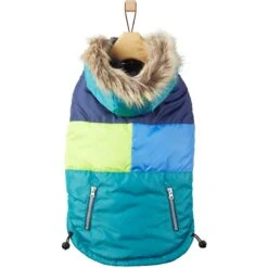 Frisco Heavy Weight Urban City Colorblock Dog & Cat Parka With Sherpa Lining -Cat Toy Shop 742262 PT3. AC SS1800 V1693234040
