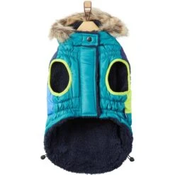 Frisco Heavy Weight Urban City Colorblock Dog & Cat Parka With Sherpa Lining -Cat Toy Shop 742262 PT4. AC SS1800 V1693234040