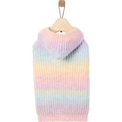 Frisco Soft Multi Stripe Ombre Dog & Cat Hooded Sweater -Cat Toy Shop 742838 PT3. AC SS1800 V1693233982