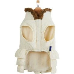 Frisco Medium Weight Quilted Ruffle Tiered Dog & Cat Dress -Cat Toy Shop 744262 PT4. AC SS1800 V1693233978