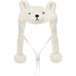 Frisco Plush Polar Bear Dog & Cat Hat -Cat Toy Shop 745614 PT3. AC SS1800 V1694801956