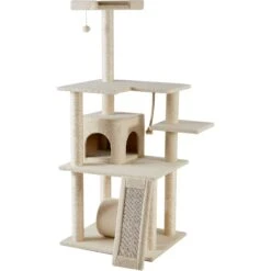 Frisco 62-in Faux Fur Cat Tree & Condo -Cat Toy Shop 92259 PT5. AC SS1800 V1584453065