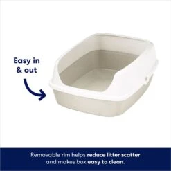 Frisco Open Top Cat Litter Box With Rim, Large & Frisco Plastic Litter Scooper With Caddy -Cat Toy Shop 947526 PT3. AC SS1800 V1693600753