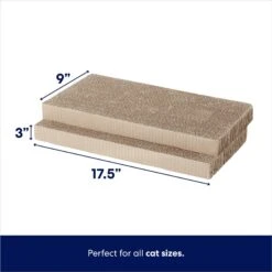 Frisco Double-Wide Cat Scratcher Toy With Catnip & Frisco Double-Wide Cat Scratcher Toy Refill With Catnip, 2 Count -Cat Toy Shop 962110 PT6. AC SS1800 V1694782923