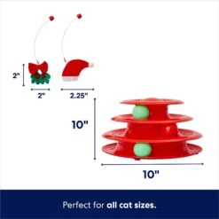 Frisco Holiday Santa Hat & Mistletoe Cat Tracks Cat Toy & Frisco Holiday Gingerbread Interactive Cat Scratcher Cat Toy With Catnip -Cat Toy Shop 986246 PT2. AC SS1800 V1698258056