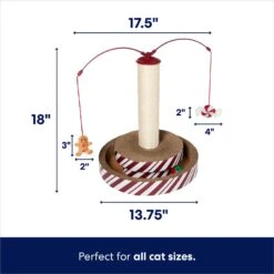 Frisco Holiday Santa Hat & Mistletoe Cat Tracks Cat Toy & Frisco Holiday Gingerbread Interactive Cat Scratcher Cat Toy With Catnip -Cat Toy Shop 986246 PT6. AC SS1800 V1698258116